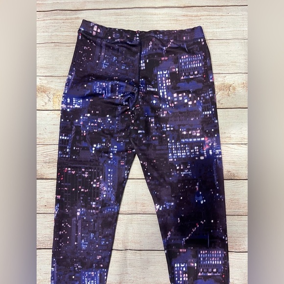 NIKE Allover Print Athletic Pants-Polyester/Spandex-Purple-small - Picture 4 of 5